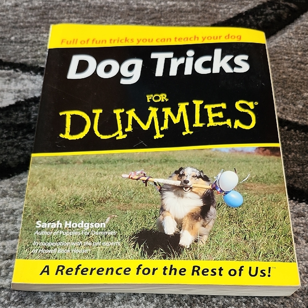 DOG TRICKS FOR DUMMIES BY SARAH HODGSON DOG TRAINER- BEHAVIOR EXPERT BEST SELLER